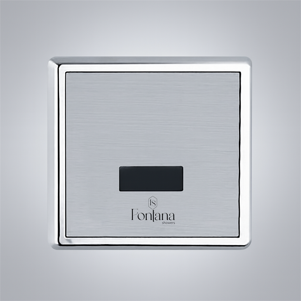 Fontana AquaNode Arctic White recessed auto flush valve FS8113WH