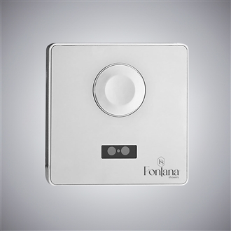 Commercial white automatic sensor flush valve for high-traffic restroom toilet applications
