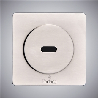 Sensor-actuated automatic flush valve in a commercial restroom setting