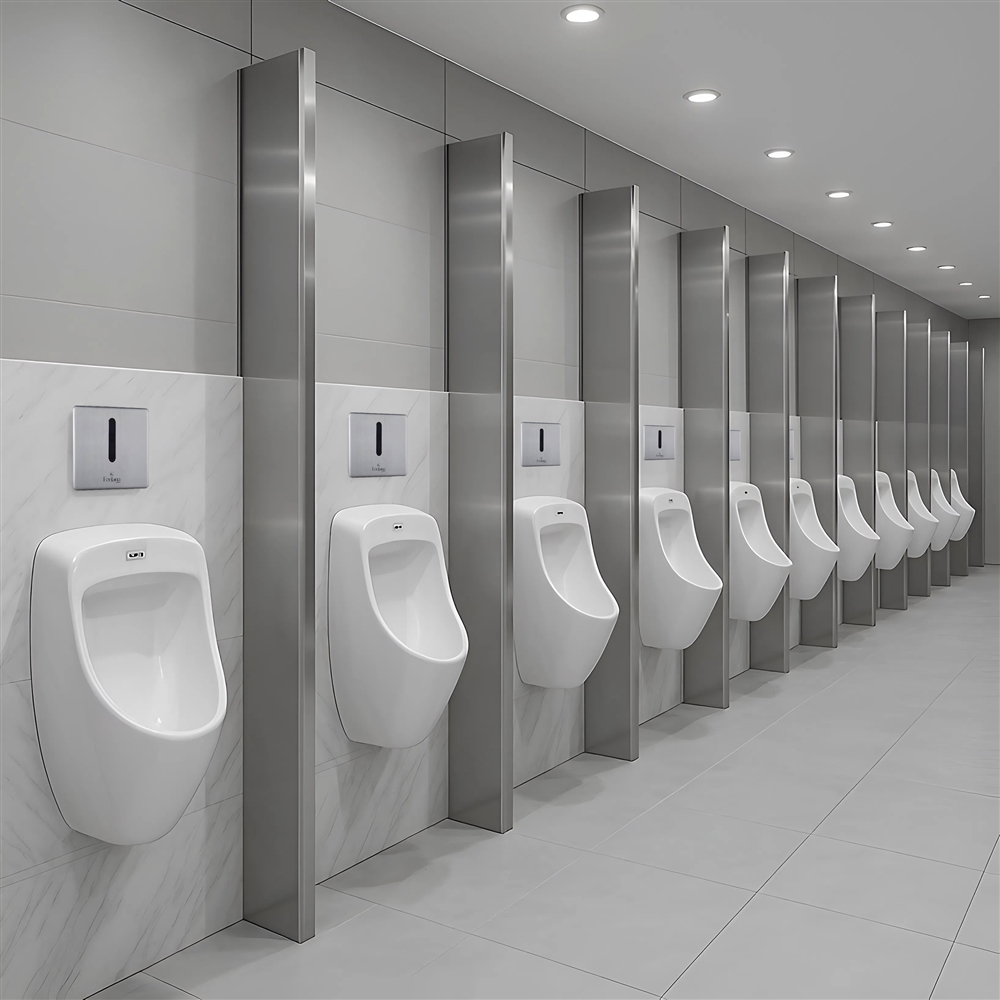 Bronze touchless commercial flush valve for premium restroom specification
